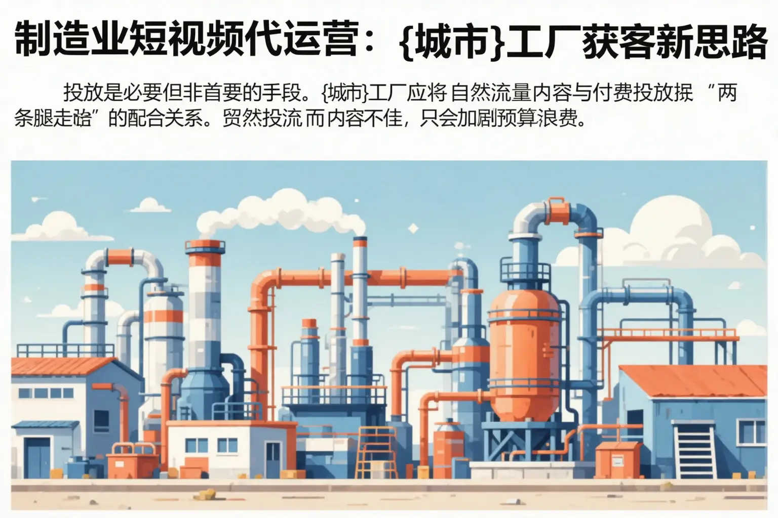 制造业短视频代运营：彭阳工厂获客新思路